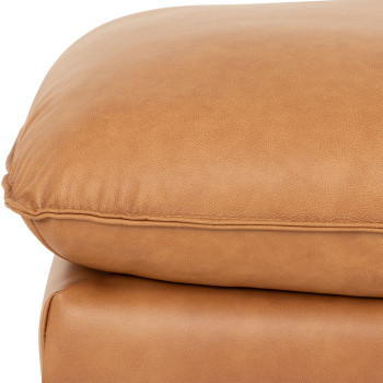 Alina Ottoman Leather, Tan