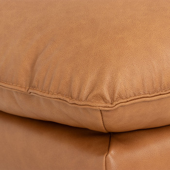 Alina Ottoman Leather, Tan