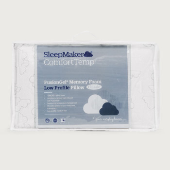 Sleepmaker Fusion Gel Memory Foam Pillow - Low Profile