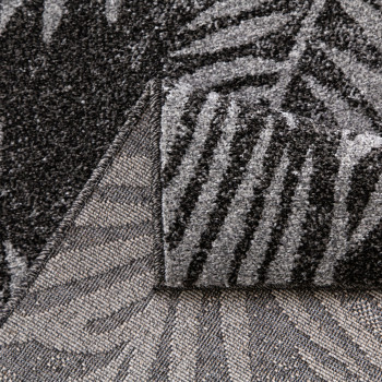 Signature Rugs Asana Botanica Rug - 120 x 170 cm, Black/Light Grey