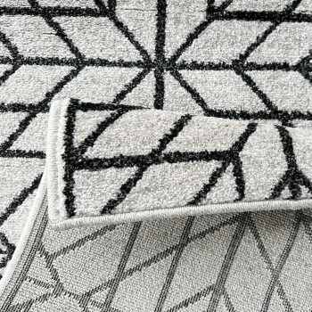 Signature Rugs Asana Tile - 160 x 230 cm, Cream/Black