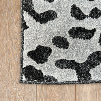 Signature Rugs Asana Leopard Rug - 200 x 300 cm, Black/White