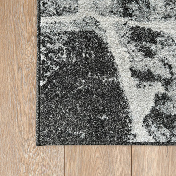 Signature Rugs Asana Stone Rug -  200 x 300 cm, Black/Grey