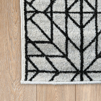 Signature Rugs Asana Tile - 200 x 300 cm, Cream/Black