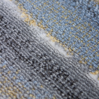 Signature Rugs Mina Fluid Rug - 120 x 170 cm, Blue/Gold Multi