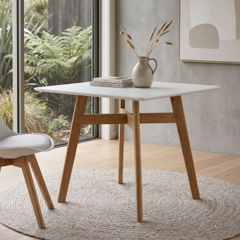Carson Dining Table - W80, White