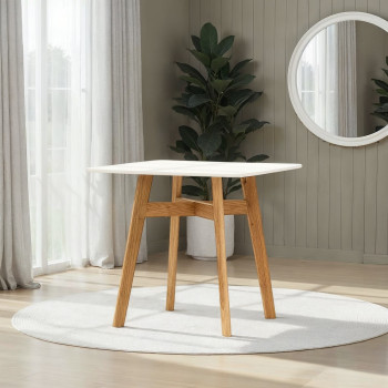 Carson Dining Table - W80, White