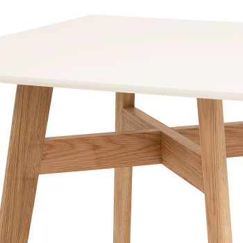 Carson Dining Table - W80, White