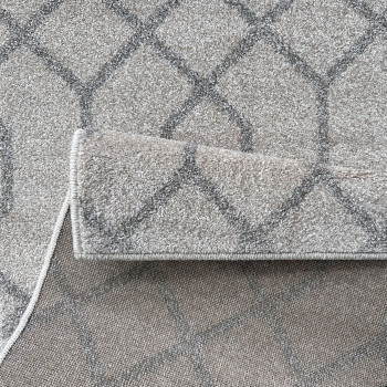 Signature Rugs Otto Geo Links Rug - 200 x 300 cm, Grey/Beige