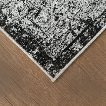 Signature Rugs Otto Vintage Medallion Rug - 200 x 300 cm, Grey/Black