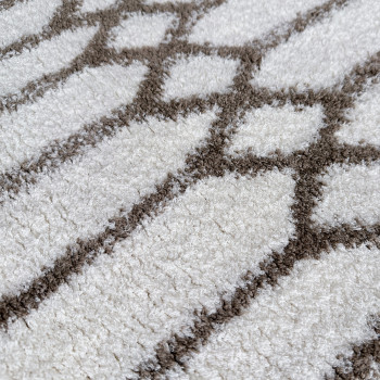 Signature Rugs Aida Moroc Rug - 160 x 230 cm, White & Brown