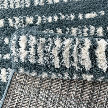 Signature Rugs Aida Ridge Rug - 160 x 230 cm, Blue & White