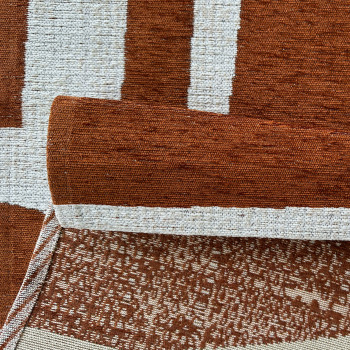 Signature Rugs Aubrey Pintar Rug - 80 x 300 cm, Copper/White