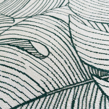 Signature Rugs Emilia Monstera Rug - 160 x 230 cm, Ivory/Green