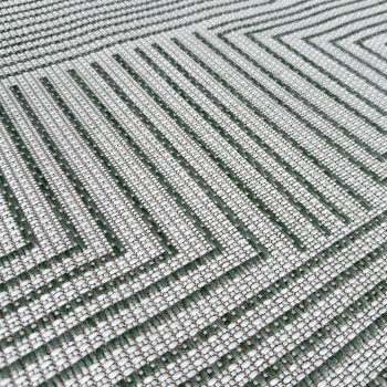 Signature Rugs Porto Axis Rug - 160 x 230 cm, Green/White