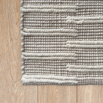 Signature Rugs Ridge Rug - 80 x 300 cm, Ivory/Beige