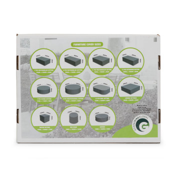 Furniture Cover Rectangular Outdoor Furniture Cover - 11 Piece, Light Grey