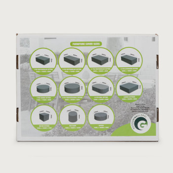 Furniture Cover Oval Outdoor Furniture Cover - 13 Piece, Light Grey