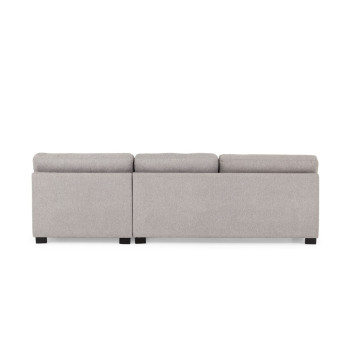 Baxter Sofa Bed With Chaise, Light Grey