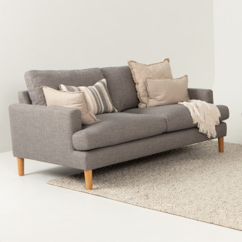 Brooklyn 2 Seater Sofa, Grey