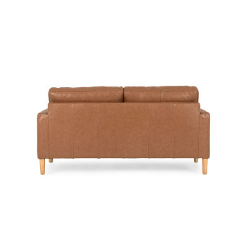 Brooklyn 2 Seater Leather Sofa, Mocha