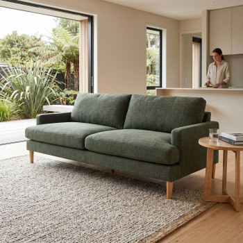 Brooklyn 3 Seater Sofa, Green