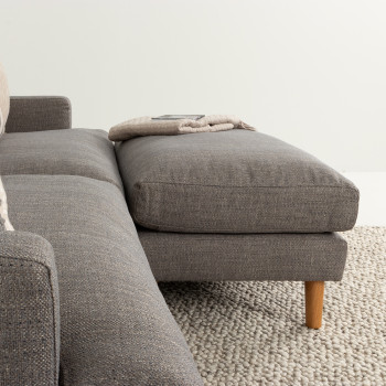 Brooklyn Ottoman, Grey