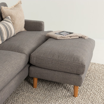 Brooklyn Ottoman, Grey