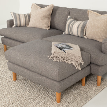 Brooklyn Ottoman, Grey