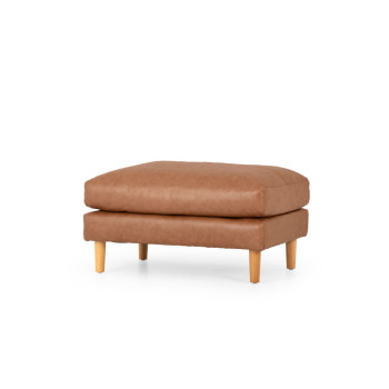 Brooklyn Ottoman Leather, Mocha