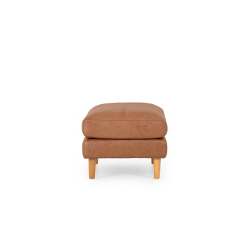 Brooklyn Ottoman Leather, Mocha