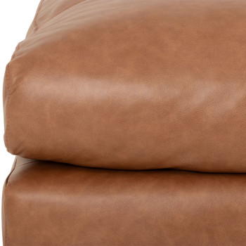 Brooklyn Ottoman Leather, Mocha