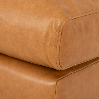 Brooklyn Ottoman Leather, Tan