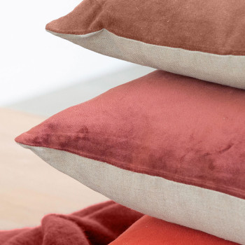 Mulberi Majestic Cushion - Poly Inner, Marsala