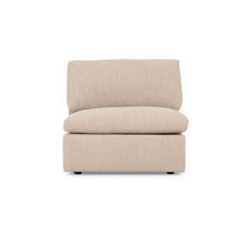 Ashleigh Modular 1.5 Seater Armless Sofa, Taupe