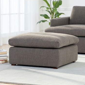 Ashleigh Modular Ottoman, Grey