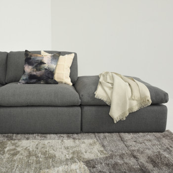 Ashleigh Modular Ottoman, Grey