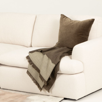 Ashleigh Modular 1.5 Seater Right Hand Facing Sofa, Cream