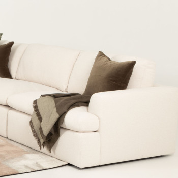 Ashleigh Modular 1.5 Seater Right Hand Facing Sofa, Cream