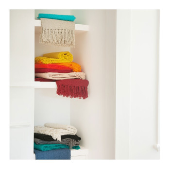 Limon Boucle Yarn Throw, Golden Yellow