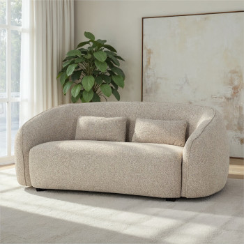 Avana 2 Seater Sofa, Light Grey