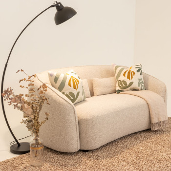 Avana 2 Seater Sofa, Light Grey