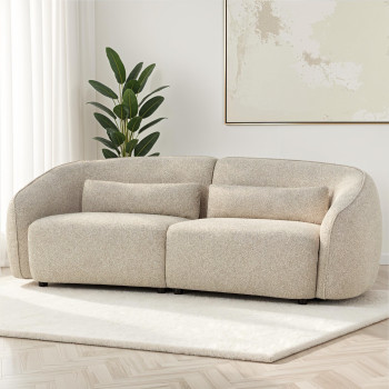 Avana 3 Seater Sofa, Light Grey