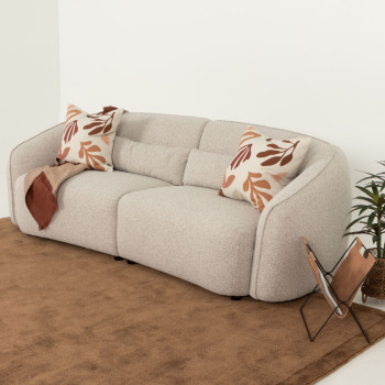 Avana 3 Seater Sofa, Light Grey