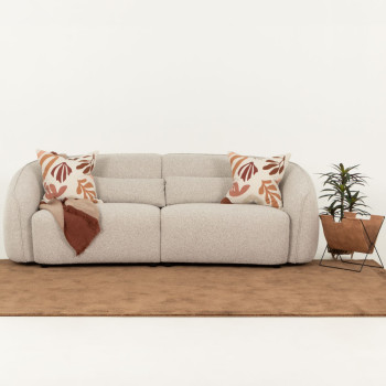Avana 3 Seater Sofa, Light Grey