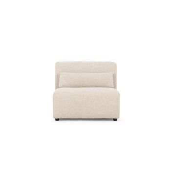Avana Modular 1.5 Seater Armless Sofa, Light Grey
