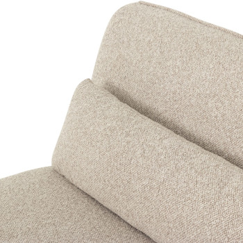Avana Modular 1.5 Seater Armless Sofa, Light Grey