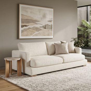 Stellar 3 Seater Sofa, Ivory
