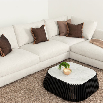 Stellar Right Hand Facing Chaise Sofa, Natural