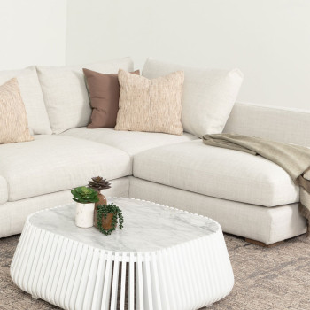 Stellar Right Hand Facing Chaise Sofa, Natural